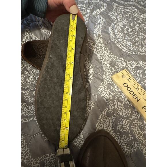 Armstreet Medieval Viking Leather Brown Boot Embossed Shoes Sz 3 Women READ - Picture 10 of 14